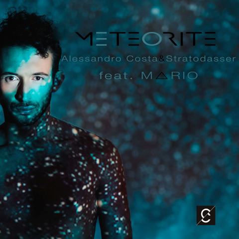 cover of single edm meteorite electro dance music track by Mario Acampa, Alessandro Costa, Stratodasser